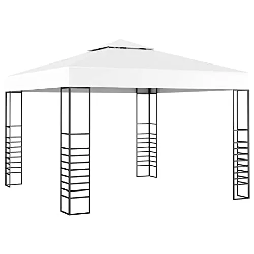 VidaXL Tenda da giardino, 118 x 118 cm, colore: Bianco