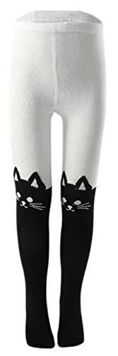 EOZY-Collant Bambina Calzamaglia Ragazza Leggings Fumetto Invernali Calze Gatto per Altezza 115-130cm