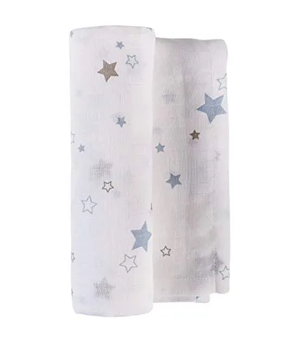 Copertina Multiuso Picci Baby Swaddle Stella Converse Azzurro 130x130 cm