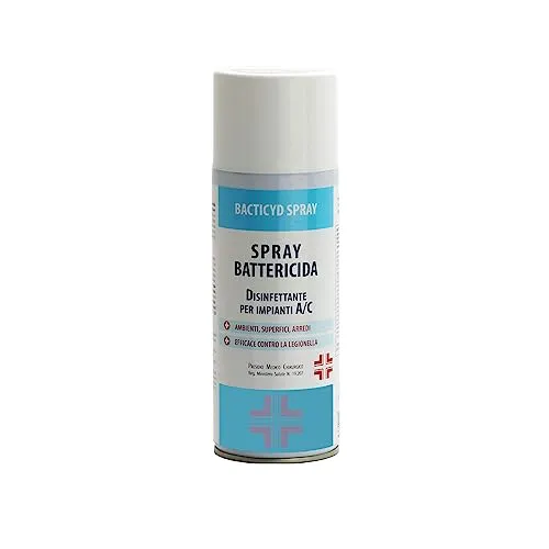 Spray Battericida Disinfettante Per Impianti A/C Condizionatori Split e Climatizzatori - 400 ml (P.M.C.)