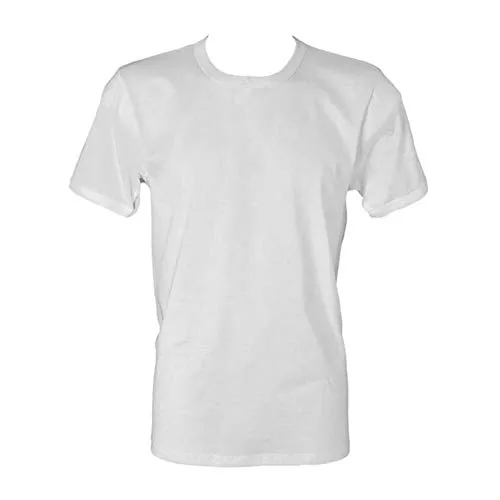 GICIPI T-shirt in filo di scozia girocollo basso uomo art. 261-7, Bianco
