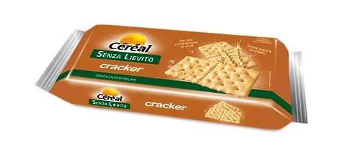 Céréal Crackers con Olio Evo e Farina di Frumento, senza Lievito, 250 G