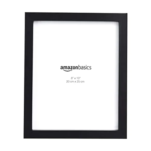 Amazon Basics Rettangolare Cornice per foto - 20 x 25 cm, Confezione da 2, Nero