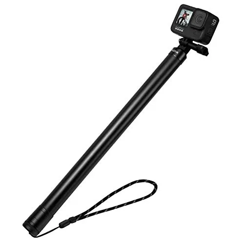 TELESIN 3M/118 Monopiede per Selfie con Bastoni allungabile in Fibra di Carbonio Lungo per GoPro Max Hero 9 8 7 6 5 Nero DJI OSMO Action Camera Insta 360 One R One X e Altre Action Cam