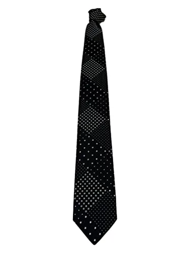 Generico DRAKE’S LONDON cravatta uomo nero foderata patchwork pois cm 147x7 MADE IN ENGLAND