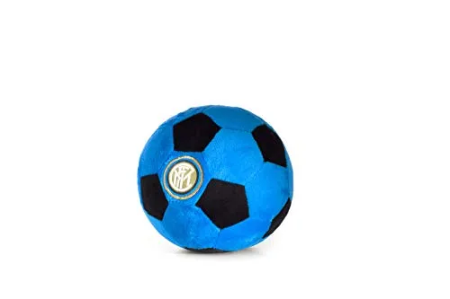 Inter Soccer Ball Plush Ufficiale FC, Palla Peluche, NeroAzzurro, 16 cm