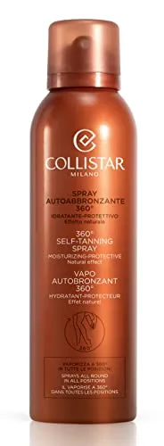 Collistar Spray Corpo Autoabbronzante 360°, Colore luminoso e naturale in poco tempo, Azione idratante anti-età , Adatto a tutti gli incarnati, 150 ml