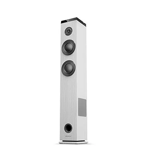 Energy Sistem Tower 5 g2 (65 W, Bluetooth 5.0, True Wireless Stereo, Radio FM, USB/MicroSD MP3 Player, Audio-In) - Bianco