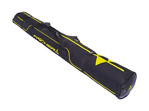 Fischer Skicase Alpine Race 1 Paio di Sci, Nero/Giallo, 175/190 cm, Unisex-Adulto, 175/190cm