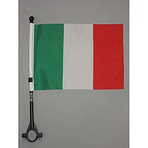 AZ FLAG Bandiera per Bici Italia 21x14cm - GAGLIARDETTO BANDIERINA Italiana 14 x 21 cm