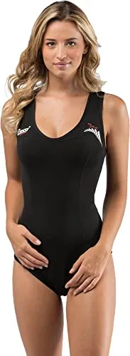 Cressi Dea Swimsuit, Costume Monopezzo in Neoprene Ultra Stretch 1 mm Donna, Nero, M/3