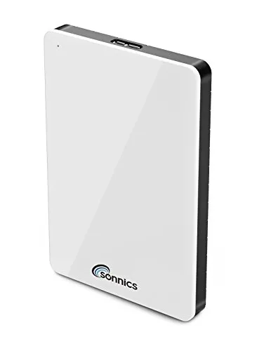 Sonnics - Hard disk esterno con porta USB 3.0, trasferimento dati super veloce, per utilizzo con PC Windows, Mac Apple XBOX 360 bianco 250 GB