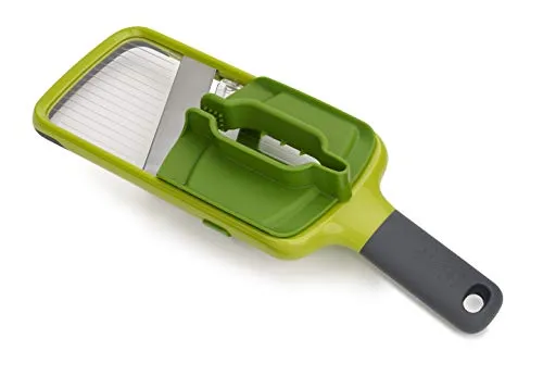 Joseph Joseph Multi-Grip Mandoline con presa di precisione per alimenti - Verde