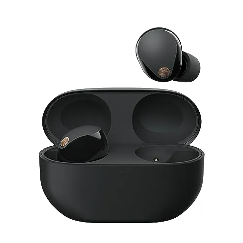 Sony WF-1000XM5 Cuffie Wireless con Noise Cancelling, Bluetooth, Cuffie In-Ear con Microfono, Fino a 24 ore di durata della batteria e Ricarica Rapida, IPX4, Funziona con iOS e Android -Nero