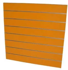 arredoterminal one Kit 2 Pannelli DOGATI 120X120 CM Passo 15 CM Completo di Inserti in Alluminio per Cabina Armadio, Guardaroba, ARREDO Negozi (Arancio)