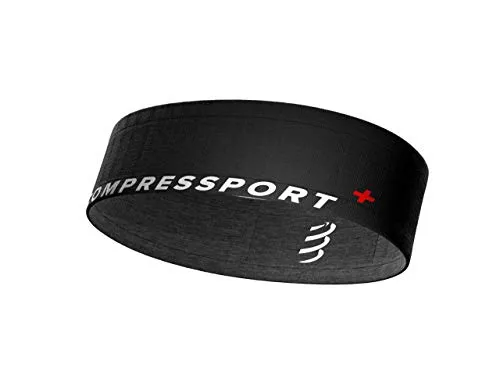 Compressport Free Belt, Cintura da Trail Running Unisex-Adult, Nero, XS/S (78-94 cm)