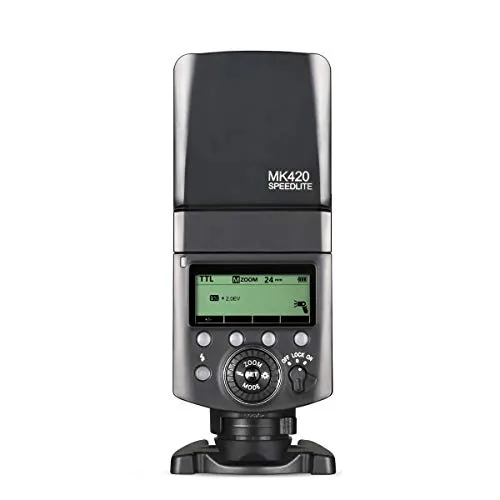 Meike MK420S Professionale TTL Li-ion Batteies Flash Speedlite con Display LCD per Sony Mi Hot Shoe Mount Camera+Batteria al Litio +Diffusore+Caricabatteria