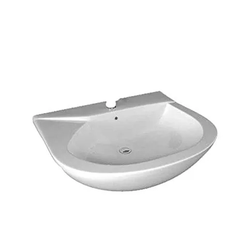 LAVABO SEMINCASSO Modello LIWA cm 64 x 54 Bianco Sanitari Ceramica RAK