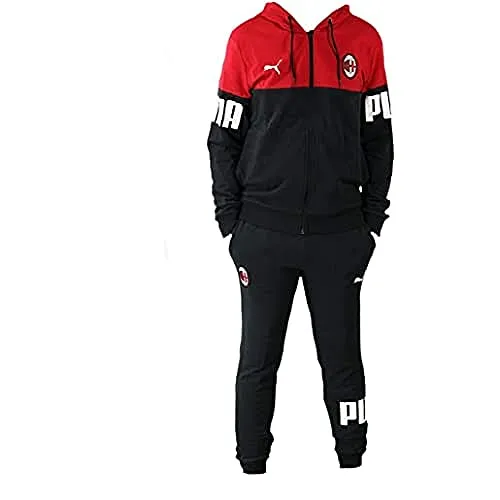 PUMA AC Milan - Tuta con Cappuccio da Uomo, Multicolore, M