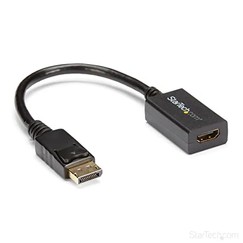 StarTech.com Adattatore DisplayPort a HDMI, Convertitore Video DP 1.2/HDMI 1080p, Cavo Adattatore Dongle Passivo da DP a HDMI per Monitor/Display/TV, Connettore DP a scatto (DP2HDMI2)