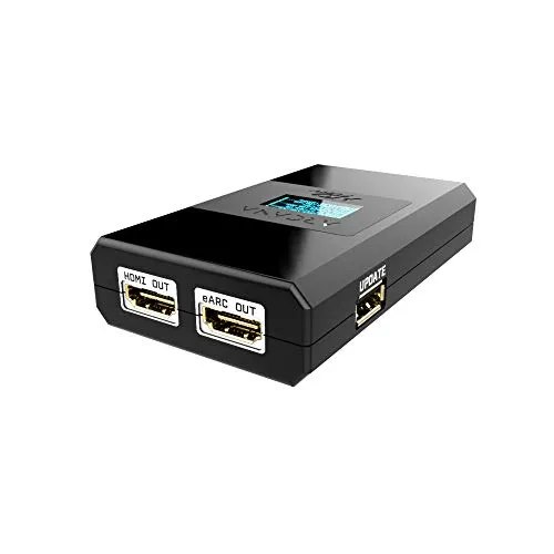 HDFury Arcana HDF0160, scaler HDMI e adattatore eARC, compatibile con tutti i formati audio, con opzione di ridimensionamento, convertitore per sorgenti HDMI e sistemi audio eARC