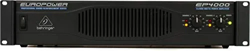Behringer EUROPOWER EP4000 Amplificatore di potenza stereo professionale da 4.000 Watt con tecnologia ATR (Accelerated Transient Response)