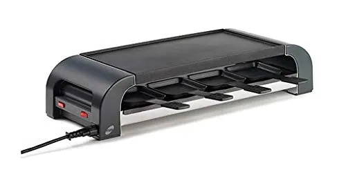 Stöckli Pizza Grill MAX8, Nero, Minipizzas raclettes Aden, 8 Persone 2800.02