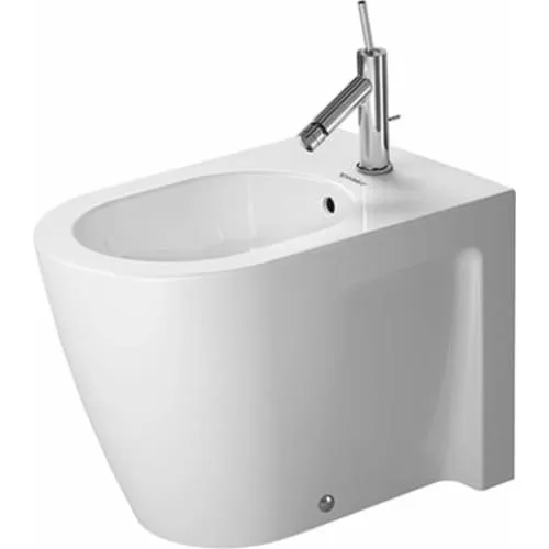 Duravit Starck 2 Stand-Bidet weiß 370 x 570 mm, mit Wondergliss, 22551000001