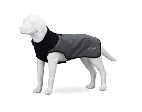 Scruffs - Cappotto termico trapuntato per cani, 30 cm, taglia XS, grigio cajun, 150 g