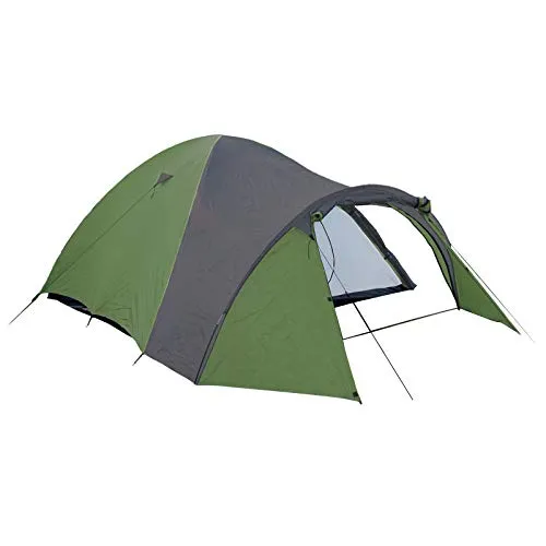 Wiltec Tenda da Campeggio 3 Persone Verde/Grigio 210x130cm Colonna Acqua 3000mm