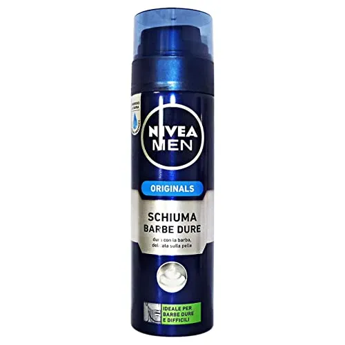 NIVEA Set 12 Schiuma Barba Barbe Dure Blu 200 Ml. Profumi