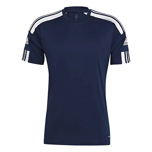 adidas Squad 21 JSY SS, T-Shirt Uomo, Team Navy Blue/Bianco, XXL