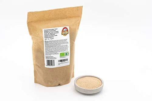 Buccia di psillio bio in polvere - pura e naturale - 99% + purezza - senza additivi - Crudo - vegan - 1kg