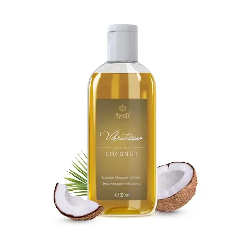 Vibratissimo “Coconut”: olio da massaggio esotico al cocco, olio dell’amore, olio erotico