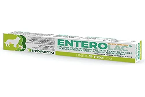 Enterolac - 3BF - Mangime Complementare in Pasta per Cani/Gatti - Supporto Gastroenterico 15 g - Trebifarma