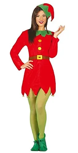 Fancy Me Natale Babbo Natale utensile Donna Sexy Costume da Elfo dell'Abito Outfinon UK 12-14 16-18
