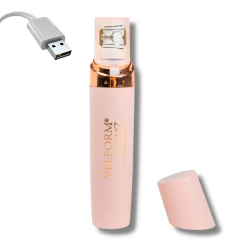 Velform Epilwiz, Epilwiz, Epilwiz, con cavo USB, avanzato sistema di depilazione a LED, testa placcata in oro 18 carati, tutte le età e i tipi di pelle (Advanced - USB)
