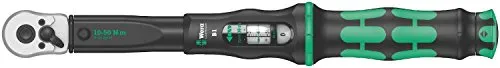 Wera 05075610001 Chiave dinamometrica con cricchetto reversibile Click-Torque B 1, pollici, 3/8", 10-50 NM