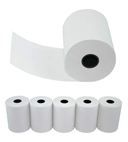 HeiPOS rotoli di carta termica larghezza: 57 mm; Ø rotolo: 36 mm; Ø manicotto: 12 mm; lunghezza: 40 m 57x30x12-10 m 5 pezzi