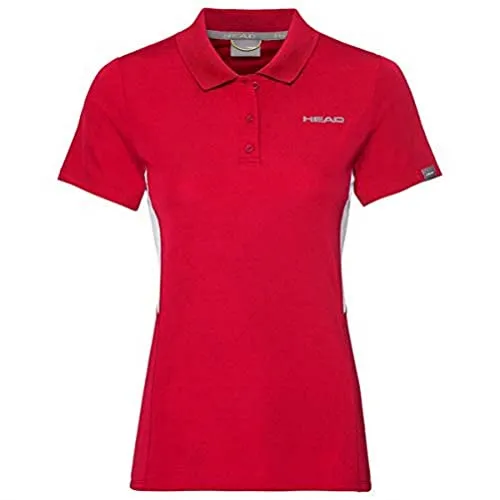 HEAD Club Tech - Polo da Donna W Polos, Rosso, S