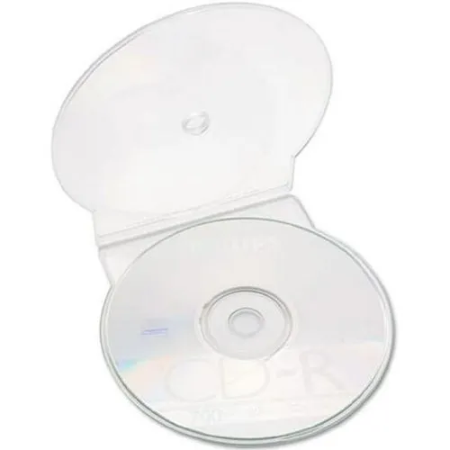 Four Square Media 400 x CD DVD Clear Clam Shell Cases for 1 Disc – c-shell – Confezione da 400