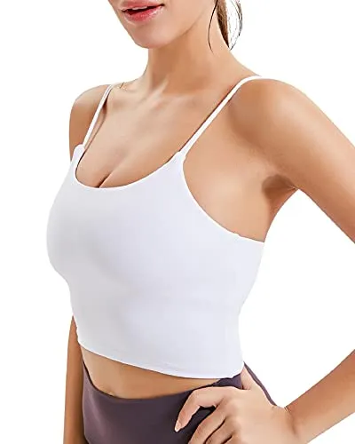 UMIPUBO Tank Top Donna, Canottiere Reggiseno Sportivo Senza Cuciture Top Corto da Donna Gilet Corp Top Sexy Reggiseno Sportivo Imbottito per Sportivo Fitness, Yoga, Corsa, Clubwear