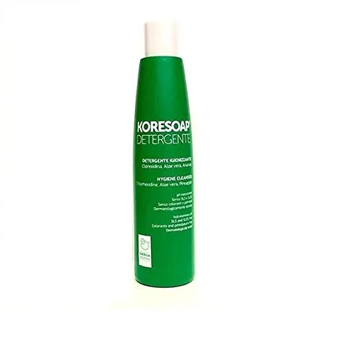 KORESOAP® DETERGENTE IGIENIZZANTE | Per mani, corpo e parti intime | Con Clorexidina e Aloe vera | Formula dermo-compatibile per pelle sensibile | 300 ml