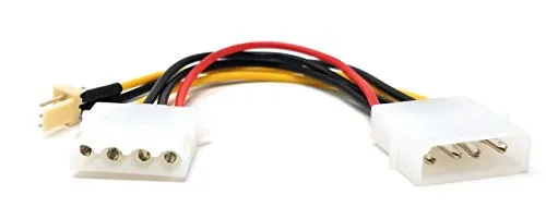 Maincore 4 pin Molex maschio a femmina + 3 pin connettore ventola prolunga cavo adattatore accoppiatore