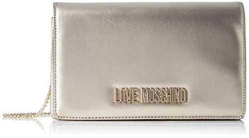 Love Moschino Borsa Metallic Pu, Tracolla Donna, (Oro), 14x6x22 cm (W x H x L)