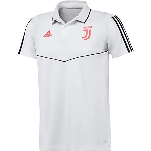 adidas Juventus Cotton, Polo A Maniche Corte Uomo, Bianco/Nero, XL