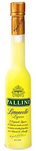 Pallini Limoncello - 350 ml: nato dall’infusione del pregiato"Limone Costa D'Amalfi IGP" raccolto a mano a Vietri sul Mare, Amalfi – Senza glutine, pesticidi, OGM – 26% ABV.