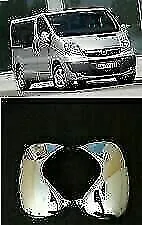 Biotto - Copri specchio cromato 2 Pz Acciaio Inox sinistra e destra compatibile con Renault Trafic 2001-2014