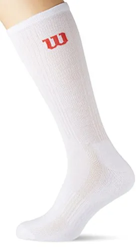 Wilson Men Crew Socks Calze Uomo Socks Bianco 39–46