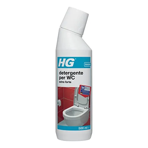 HG Gel Detergente per WC - Rimuove lo Sporco e il Calcare dal WC, Rilasciando un Profumo Fresco, 500 ml (322050108)